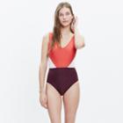 Madewell Madewell X Giejo&trade; V-neck One-piece Swimsuit