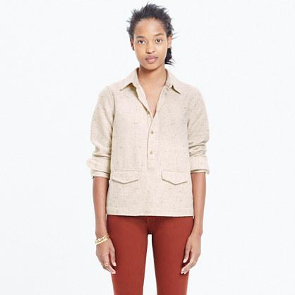 Madewell Rivet & Thread Flannel Popover Shirt