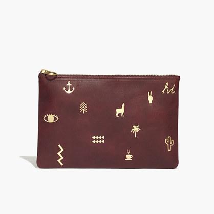 Madewell The Leather Pouch Clutch: Madewell Icons Edition