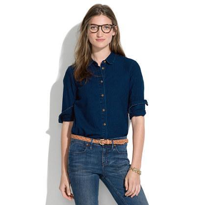 Madewell Indigo Denim Collared Shirt