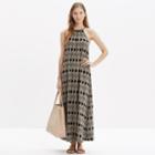 Madewell Aruba Cover-up Maxi Dress In Woodcut Diamond