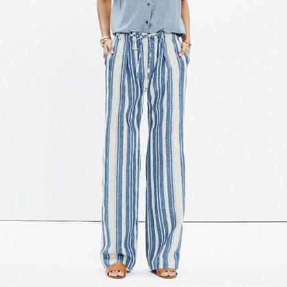 Madewell Striped Lawndale Wide-leg Pants