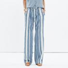 Madewell Striped Lawndale Wide-leg Pants