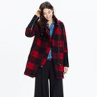 Madewell City Grid Coat In Plaid