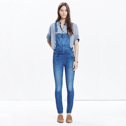 Madewell Skinny Overalls In Camila Wash