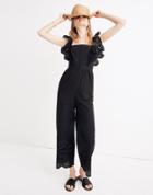 Madewell Eyelet Frilled-strap Jumpsuit