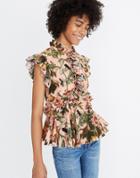 Madewell Karen Walker Fantasy Ruffled Print Top