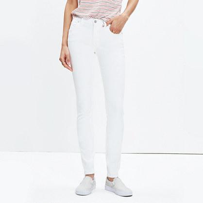 Madewell Tall 8 Skinny Jeans In Pure White