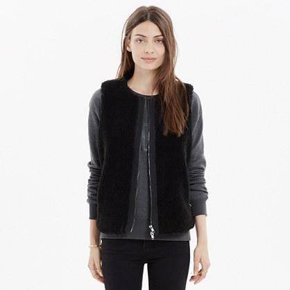 Madewell Faux-fur Zip Vest