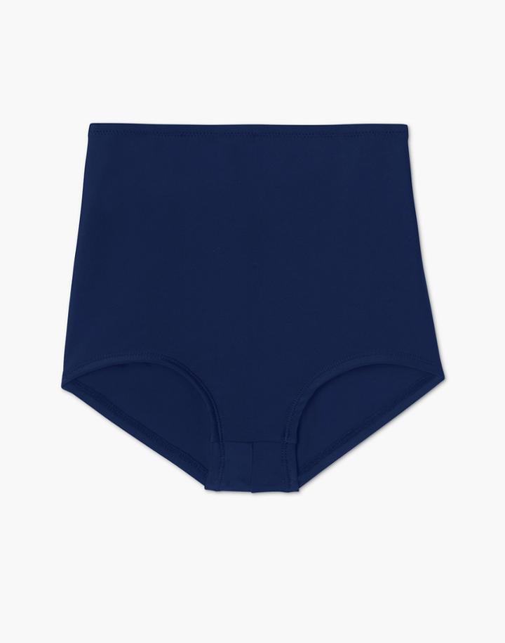 Madewell Summersalt Classic High-rise Bikini Bottoms In Blue