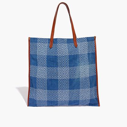 Madewell Rivet & Thread Japanese Denim Tote Bag