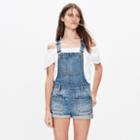 Madewell Adirondack Short Overalls In Isley Wash