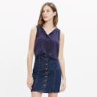 Madewell Silk Composition Tank Top In Dots & Stars