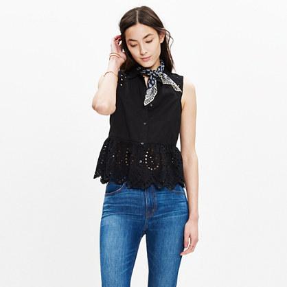 Madewell Eyelet-mix Top