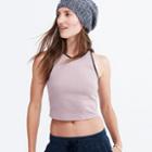 Madewell Track Crop Tank Top In Colorblock