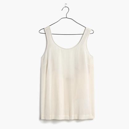 Madewell Silk Lookout Bow-back Top