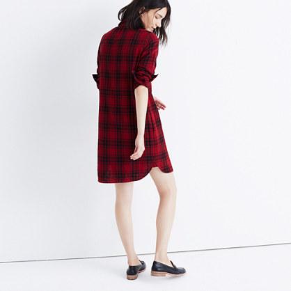 Madewell Latitude Shirtdress In Leland Plaid