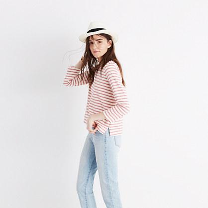 Madewell Keys Three-quarter Tee In Whitwell Stripe