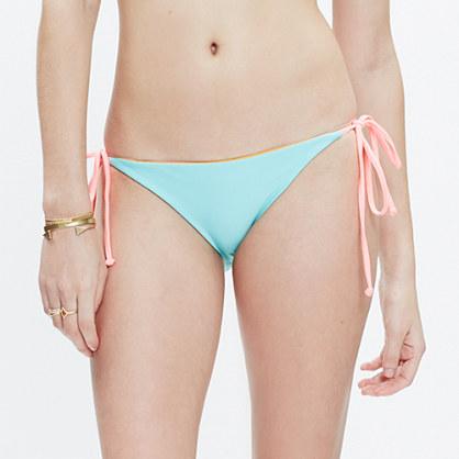 Madewell Basta&reg; Reversible Raglan String Bikini Bottom