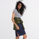 Madewell Column Side-slit Skirt In Speckle