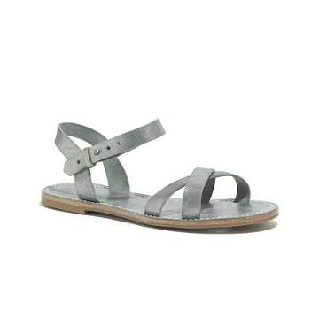 Madewell The Crisscross Sightseer Sandal In Silver