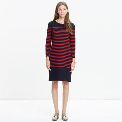 Madewell Mariner Stripe Midi Dress