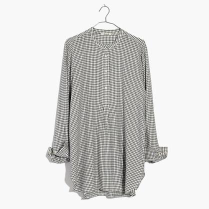 Madewell Wellspring Tunic Popover Shirt In Windowpane