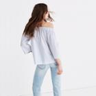 Madewell Clean Off-the-shoulder Top In Stripe