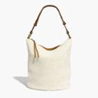 Madewell The Lisbon O-ring Bucket Bag In Shearling