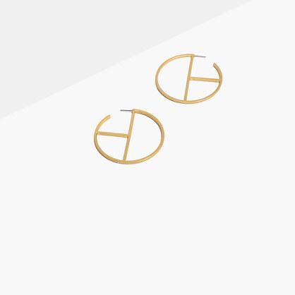 Madewell Geometry Hoop Earrings
