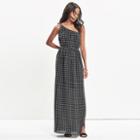 Madewell Silk Tie-shoulder Maxi Dress In Scatterblock