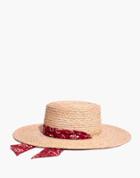 Madewell Bandana Straw Hat