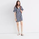 Madewell Bell-sleeve Dress In Leighton Plaid