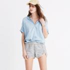 Madewell Oahu Cover-up Shorts In Stripe