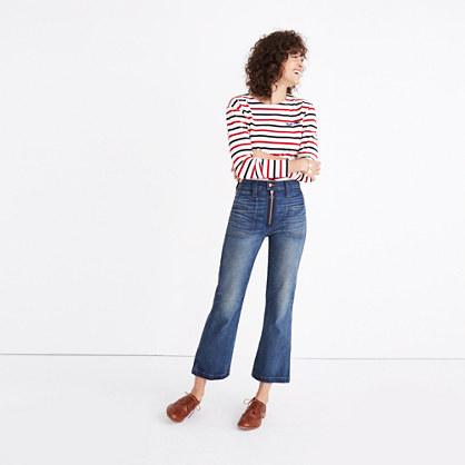 Madewell Rivet & Thread Extra-high Kick Out Jeans: Exposed Zip Edition