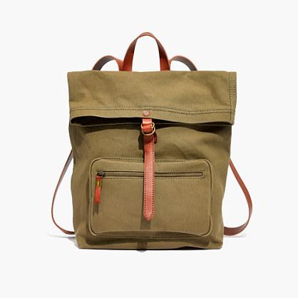 Madewell The Canvas Foldover Backpack