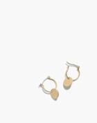 Madewell Disc Charm Mini Hoop Earrings