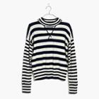 Madewell Relaxed Mockneck Sweater In Stripe