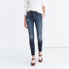 Madewell Tall 9 High-rise Skinny Jeans: Ripped And Patched Edition