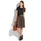 Madewell Pleated Skirt In Stripe