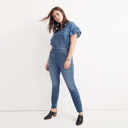 Madewell Skinny Overalls In Kemp Wash