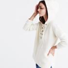 Madewell Lace-up Hoodie Sweater