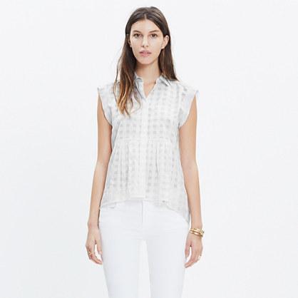Madewell Rivet & Thread Sleeveless Ruffle Shirt