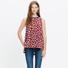 Madewell Silk Canal Tank Top In Pressed Flower