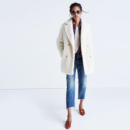 Madewell Sherpa Peacoat