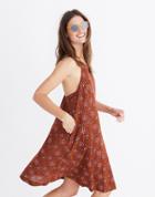 Madewell Halter Cover-up Dress In Warm Paisley