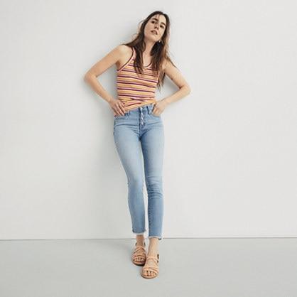 Madewell 9 High-rise Skinny Crop Jeans: Button-front Edition