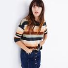 Madewell Pullover Sweater In Elmwood Stripe