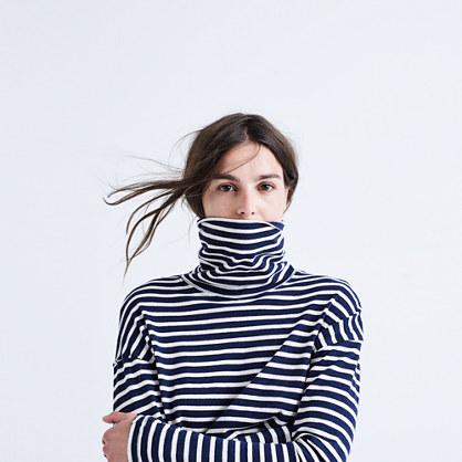 Madewell Rivet & Thread La Crop Turtleneck: Striped Edition