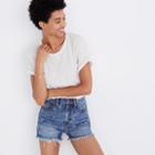 Madewell The Perfect Jean Short: Daisy Embroidered Edition